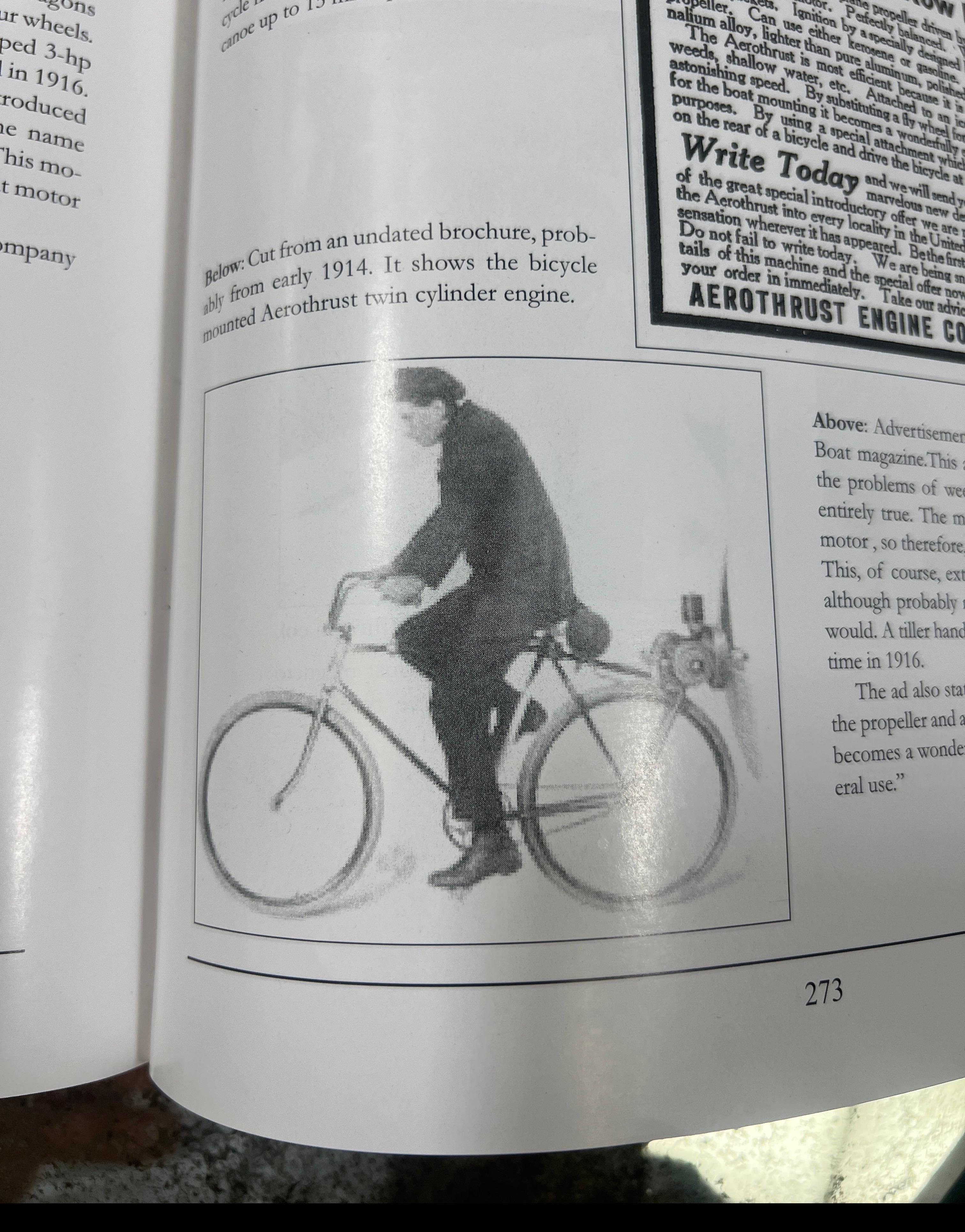 1914 Aerothrust-Fahrrad im Angebot 7