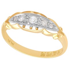 1914 Anillo de Cóctel de Diamantes y Oro Amarillo