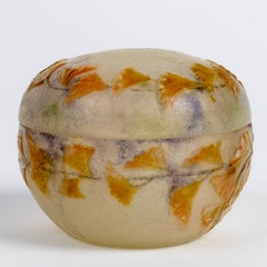 1914 Gabriel Argy Rousseau - Box Capillaire Glass Pate De Verre