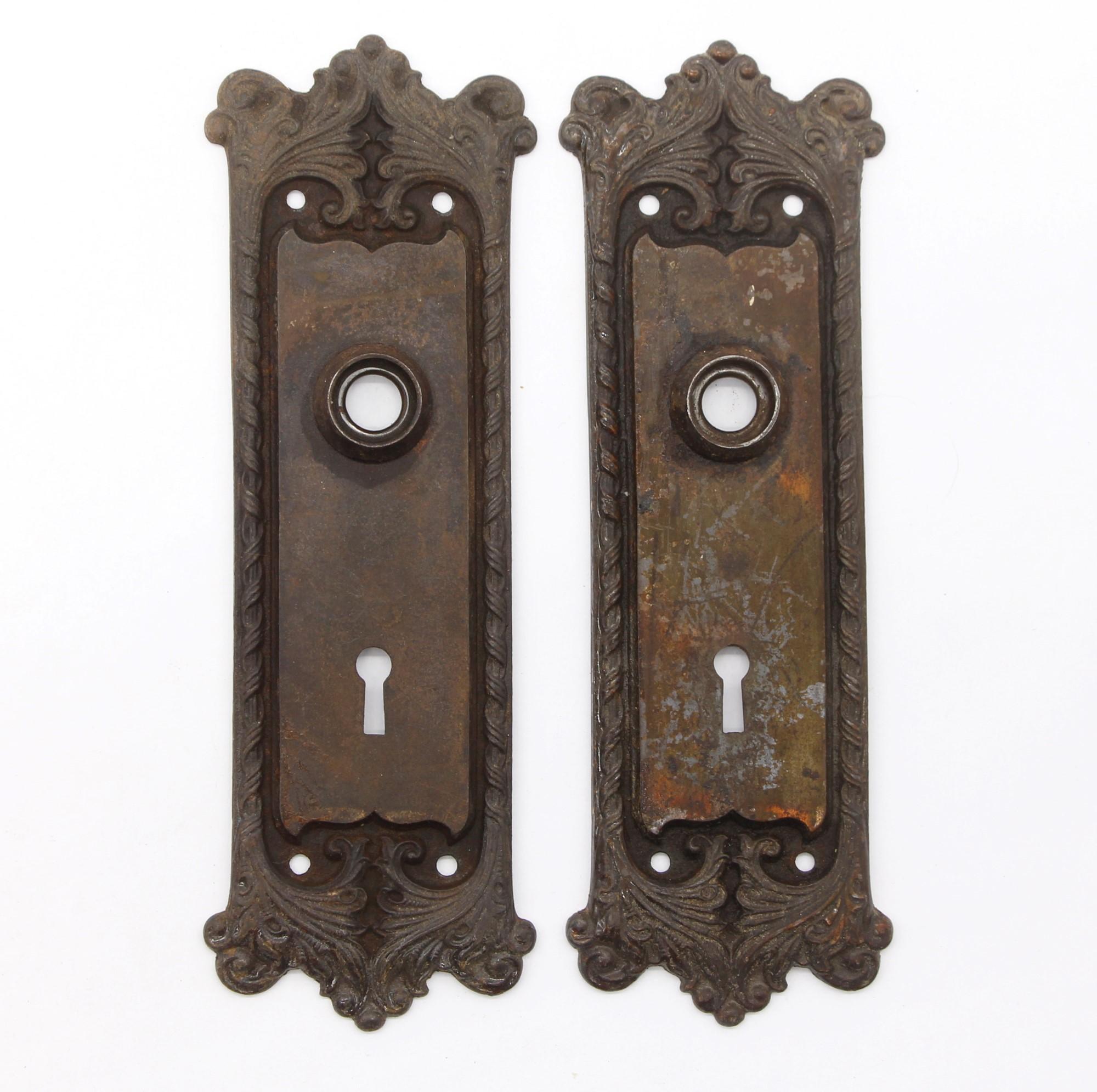 1914 Lockwood Renaissance Iron Passage Orleans Door Set Done in Cast Iron In Good Condition In New York, NY