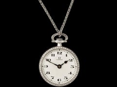 1914 OMEGA Exceptional Vintage Ladies Platinum & Diamond Watch - Omega Papers