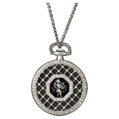 1914 OMEGA Exceptional Vintage Ladies Platinum & Diamond Watch - Omega Papers