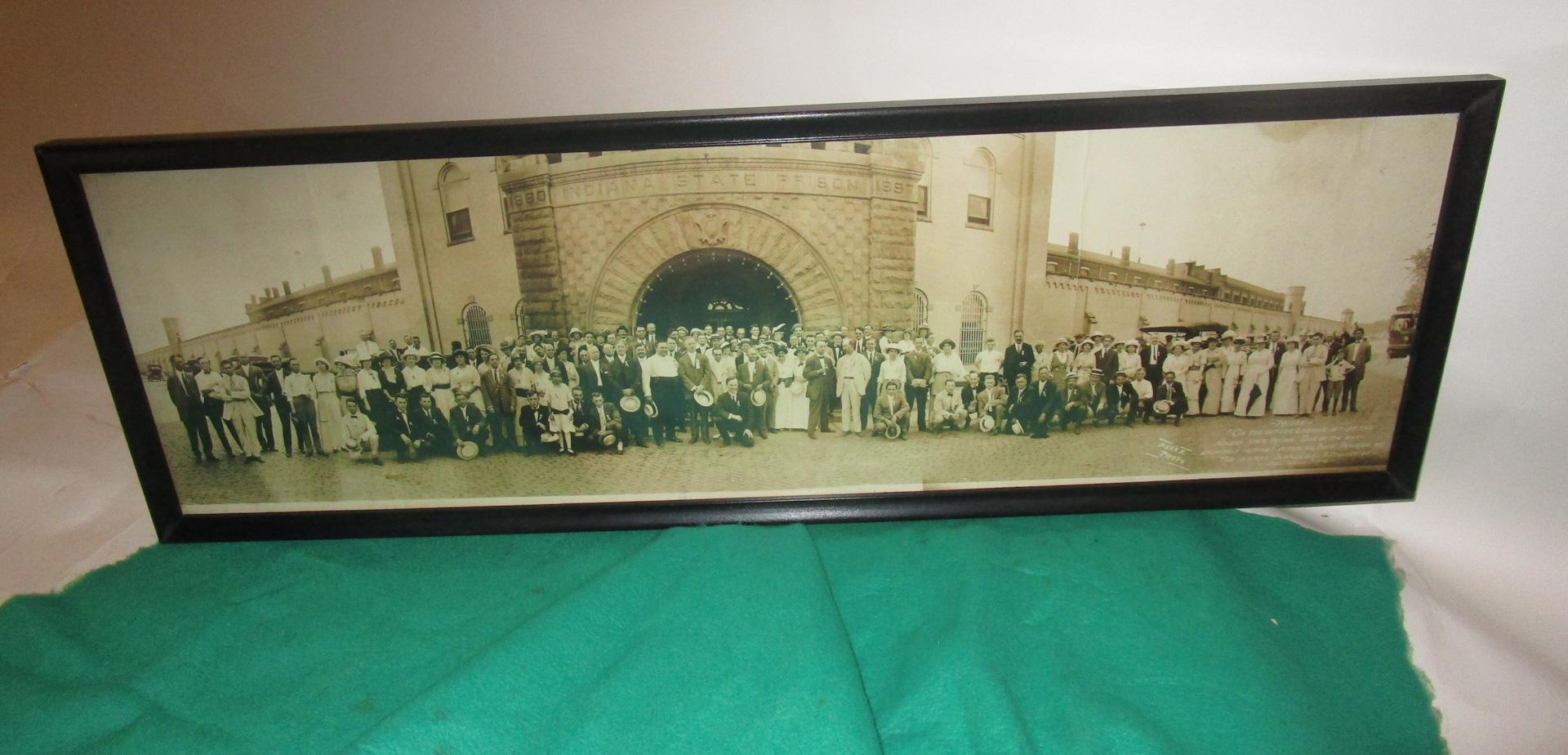 Photography Panoramic 1914 Indiana State Prison on the Outside Looking in For Sale 3