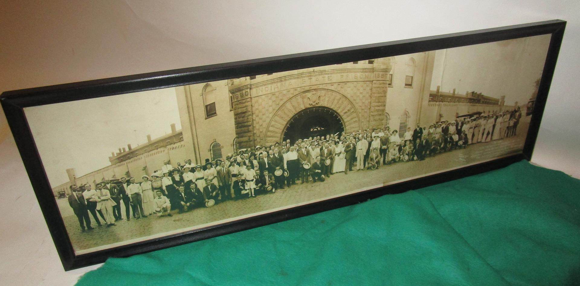 Photography Panoramic 1914 Indiana State Prison on the Outside Looking in For Sale 6