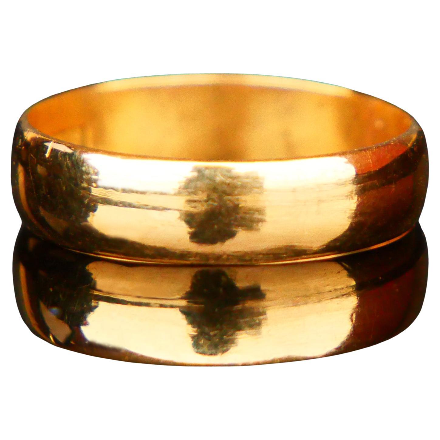 1914 Ring solid 23K Gold Ø 4.5 US / 2.6 gr