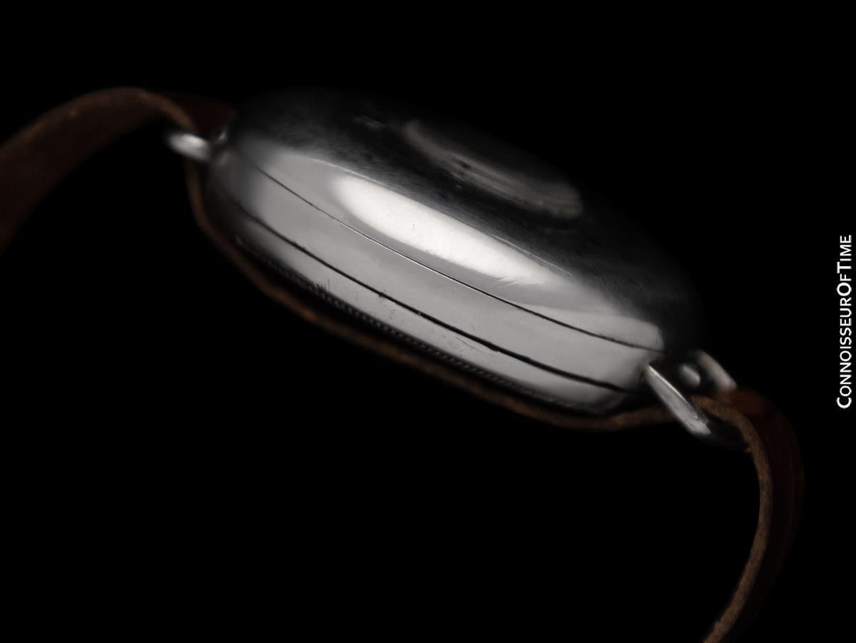 1914 ROLEX Rare Vintage Mens World War I Era Military Trench - Sterling Silver 3