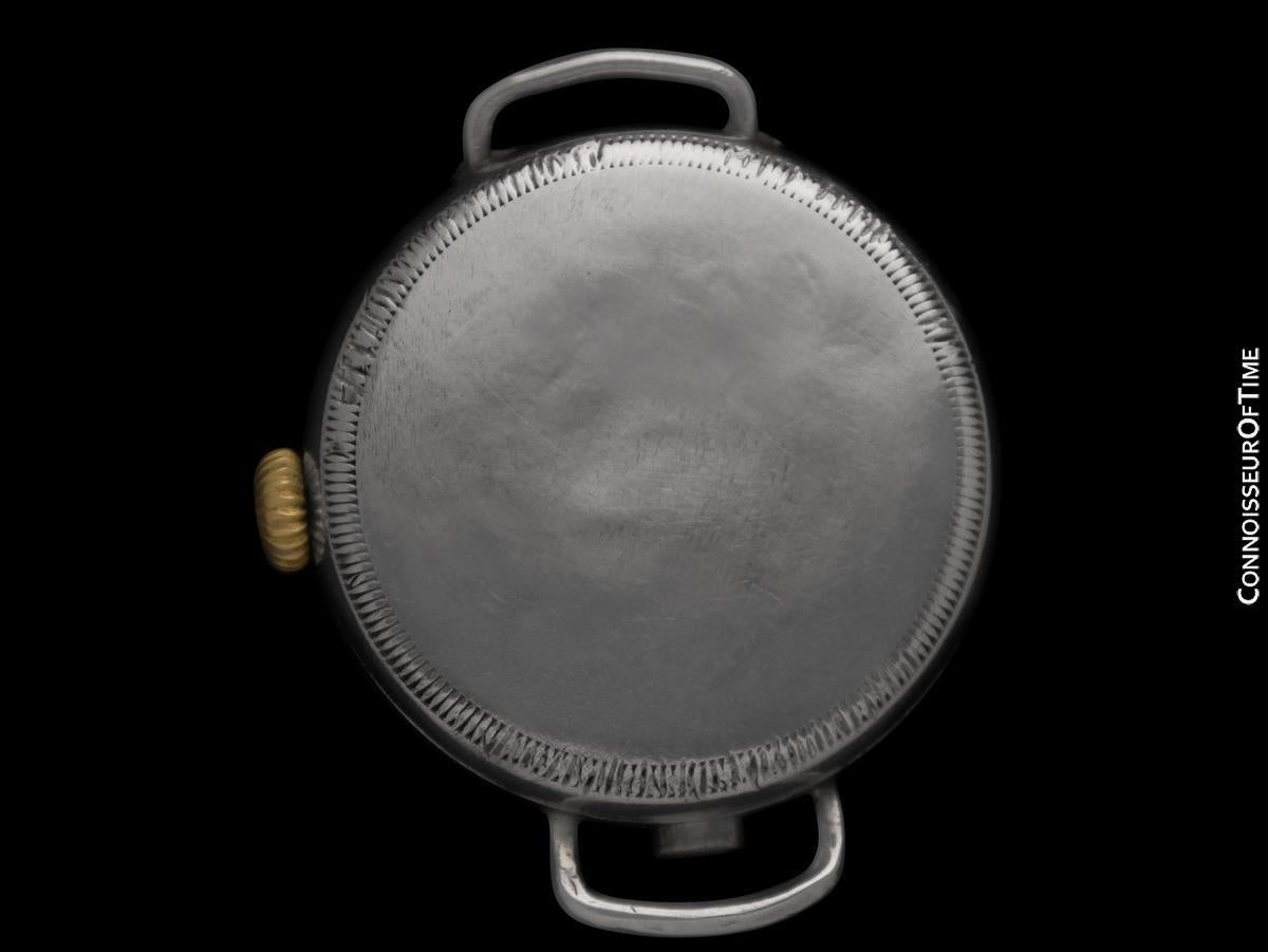 1914 ROLEX Rare Vintage Mens World War I Era Military Trench - Sterling Silver 4