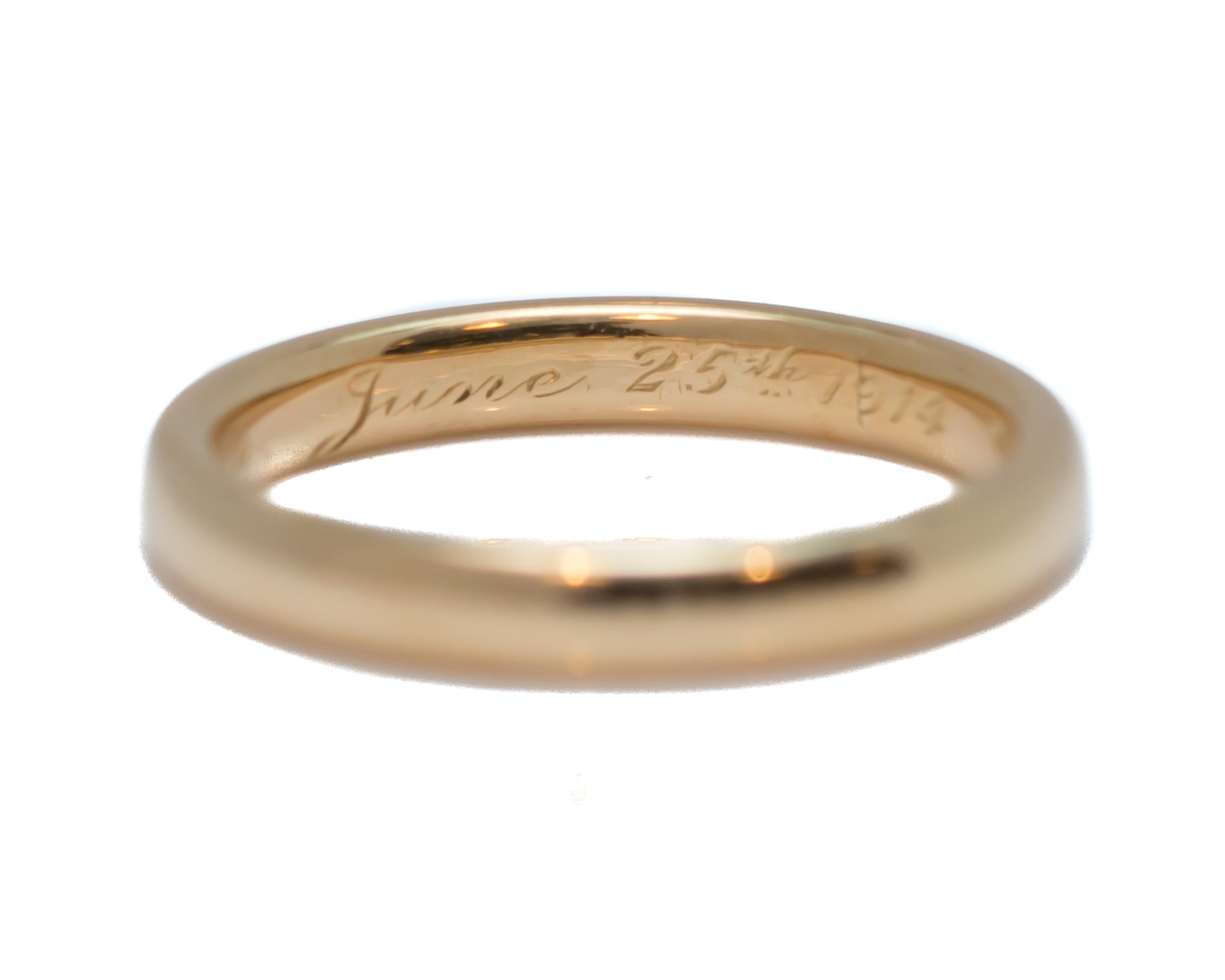 18 karat gold wedding ring