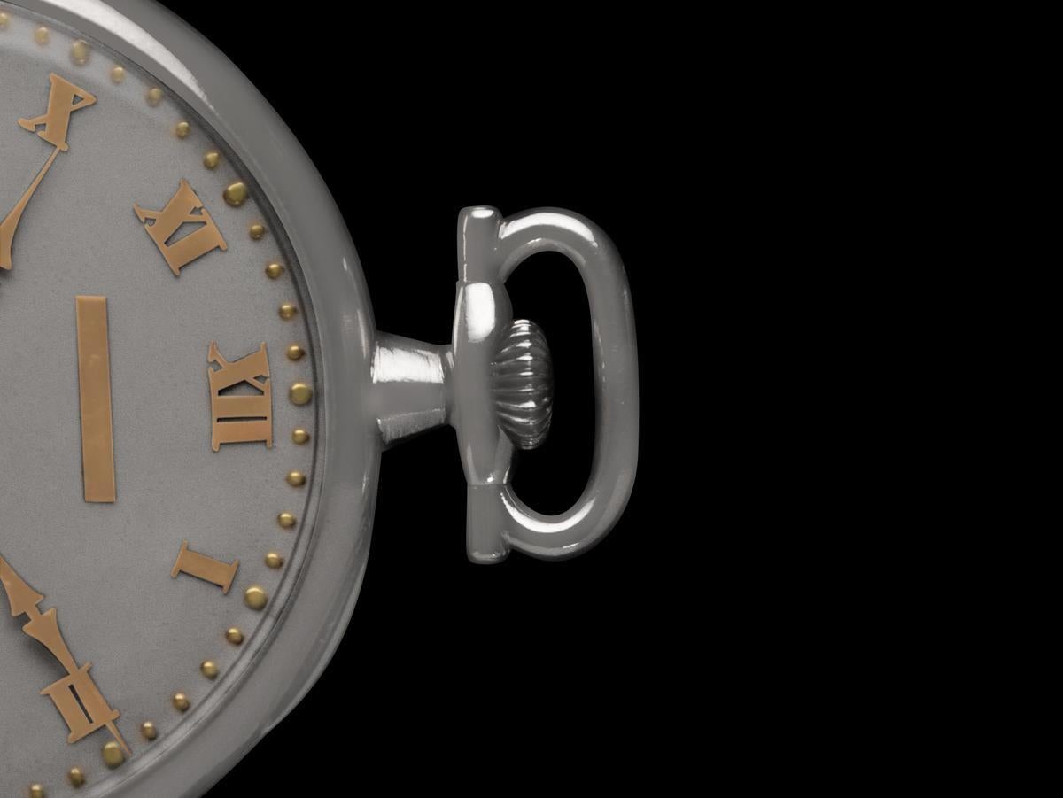 1914 Vacheron & Constantin for Merimont Mens Art Deco 44mm Pocket Watch Platinum For Sale 2
