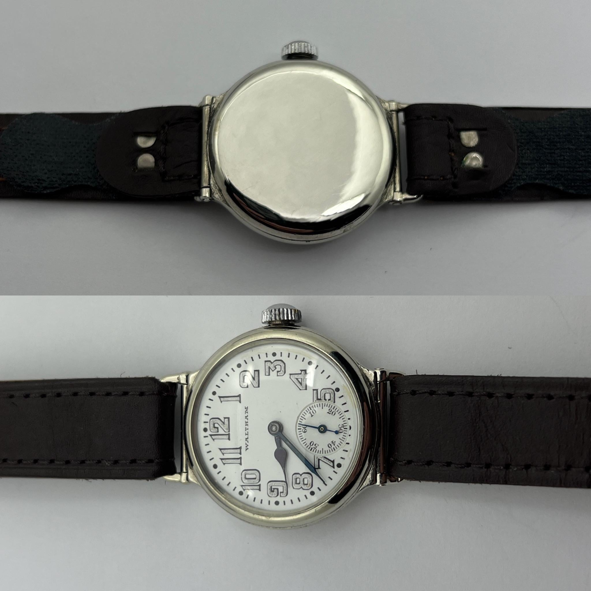 1914 Waltham “Swing Lug” WW1…….Trench Watch, Rare Design.  For Sale 5