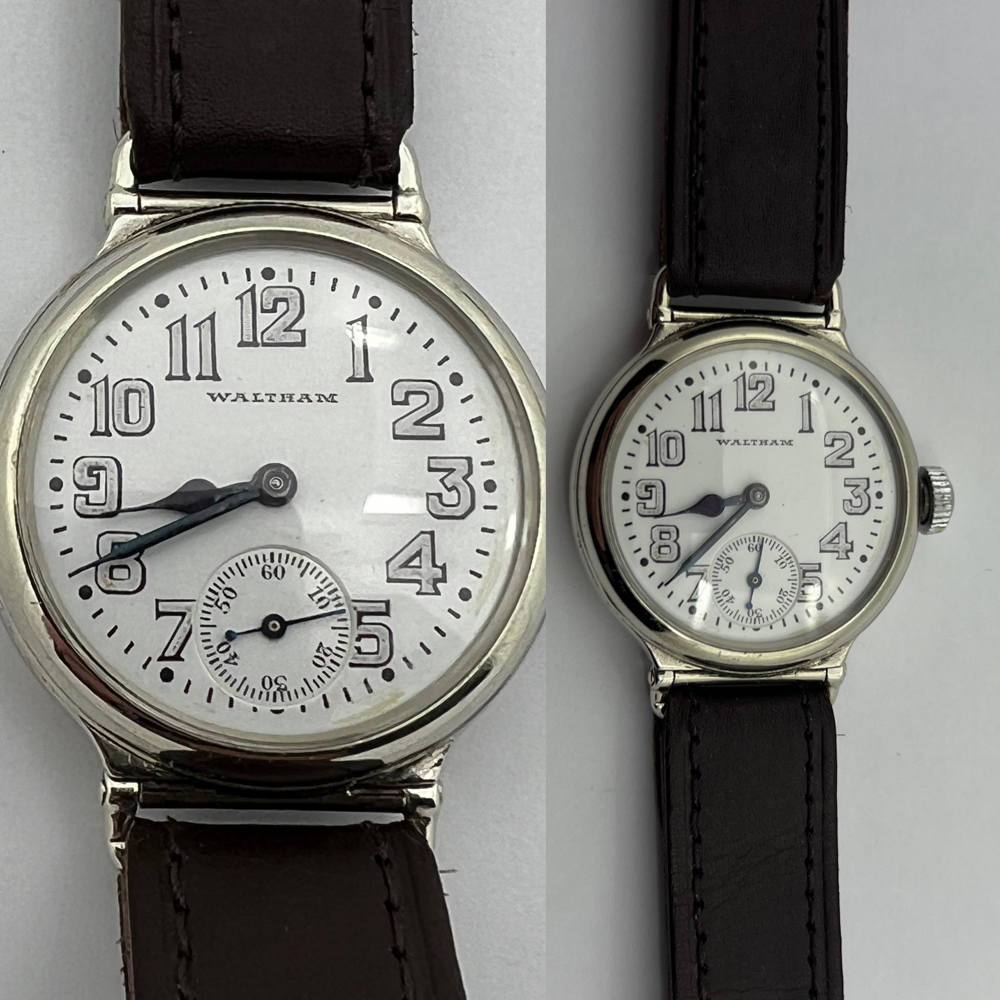 1914 Waltham “Swing Lug” WW1…….Trench Watch, Rare Design.  For Sale 7