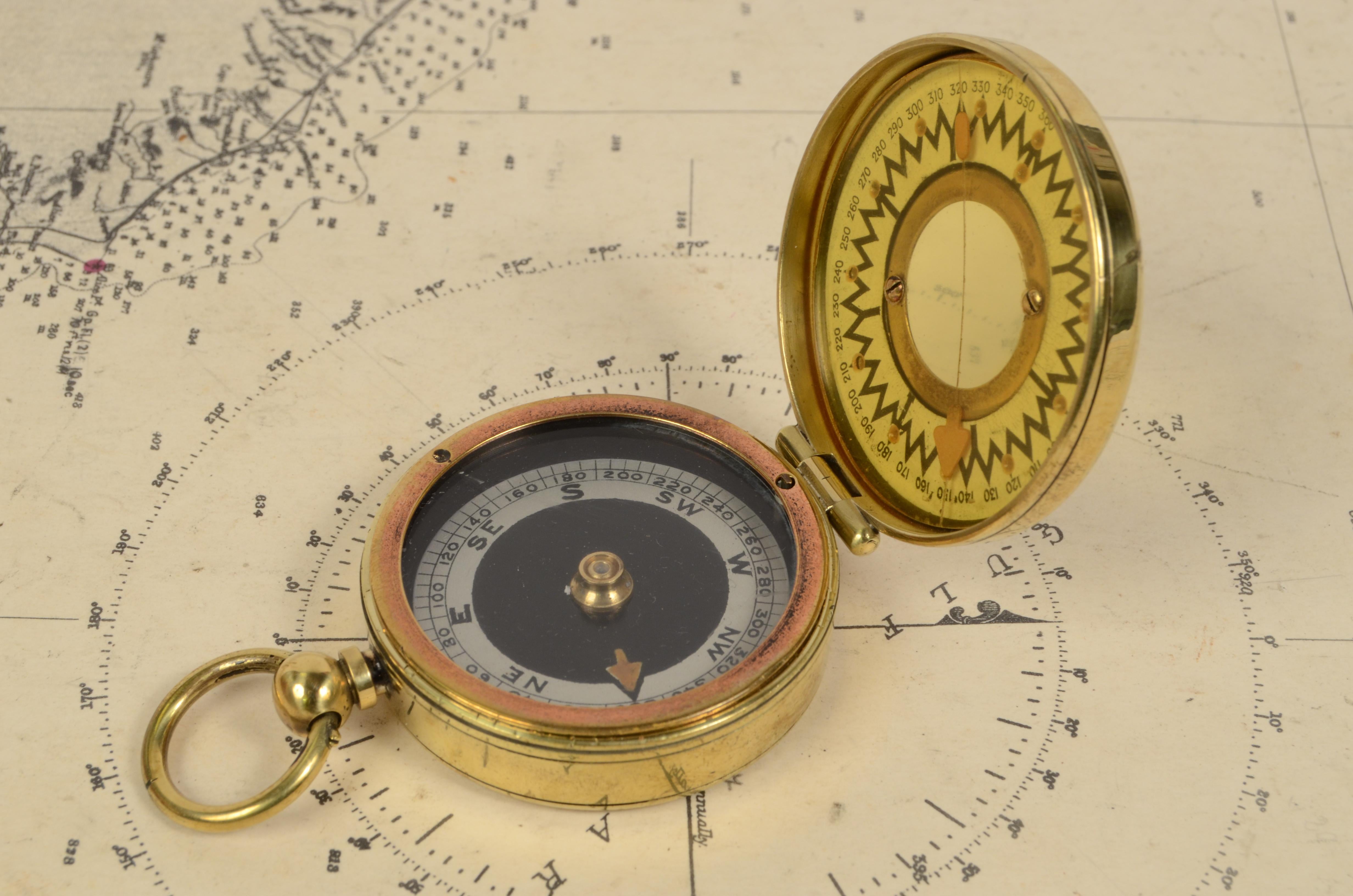 victorian pocket compass 1875