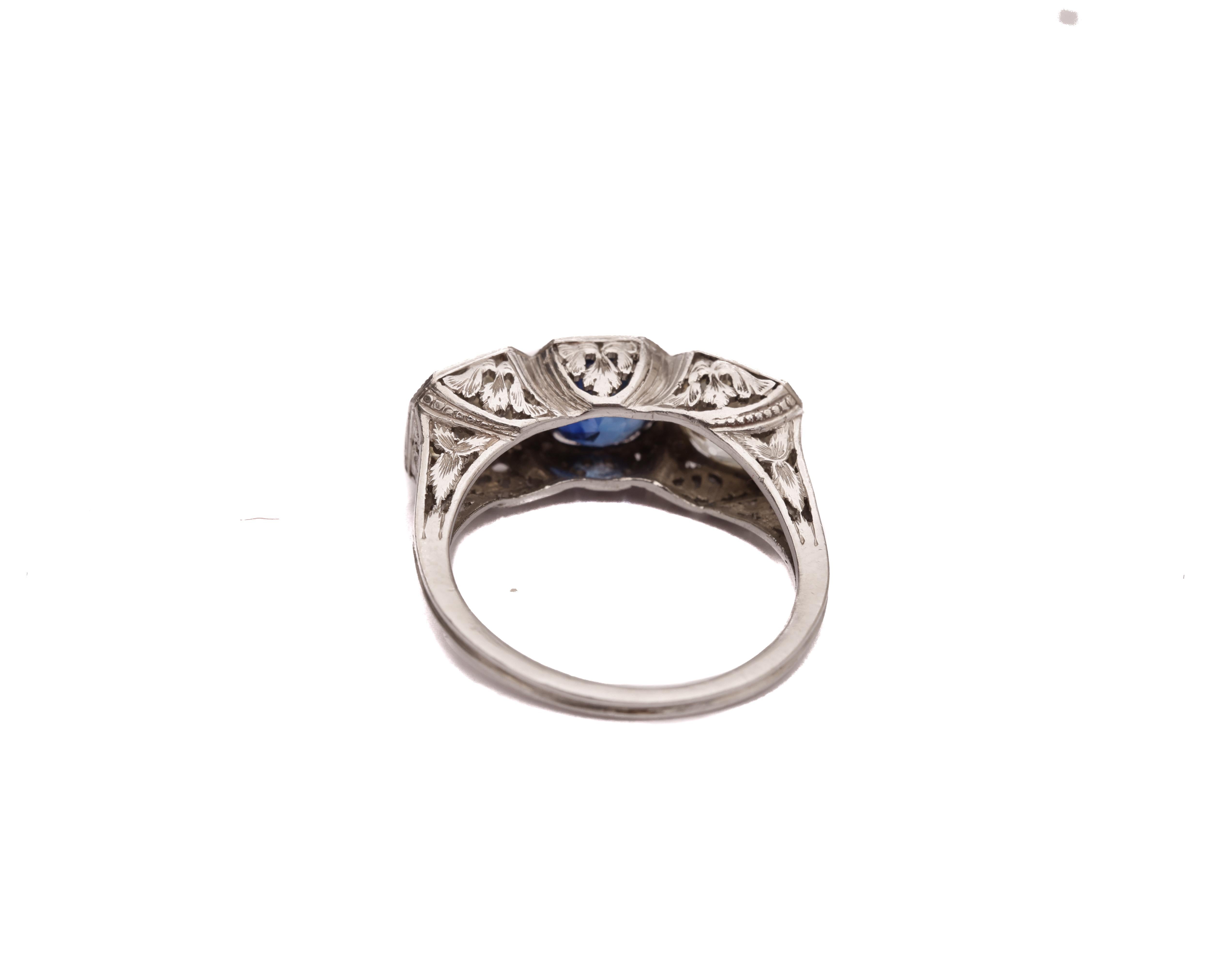 2 carat sapphire ring