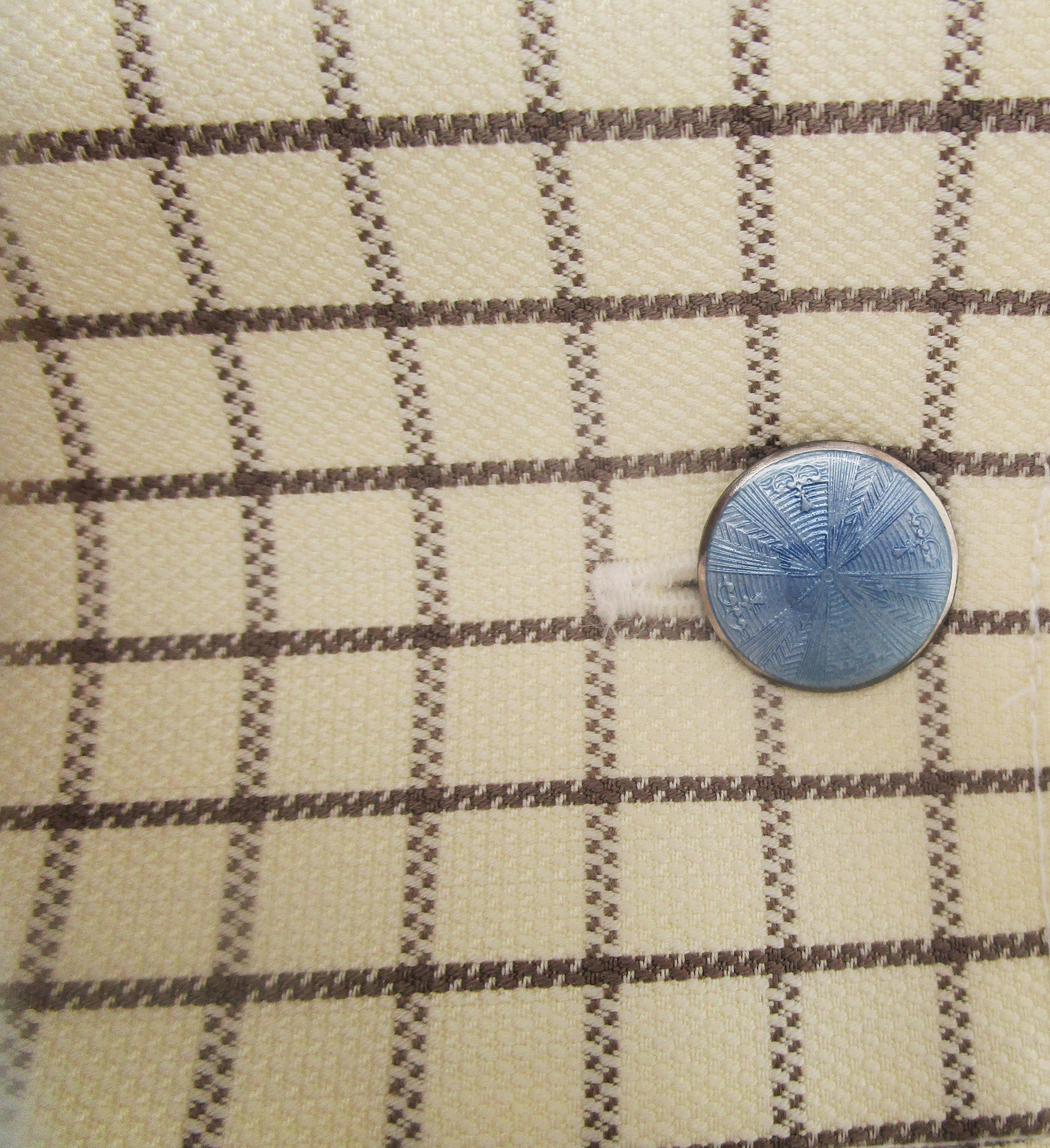Women's or Men's 1915 Art Deco Soft Blue Guilloche Enamel Cufflinks