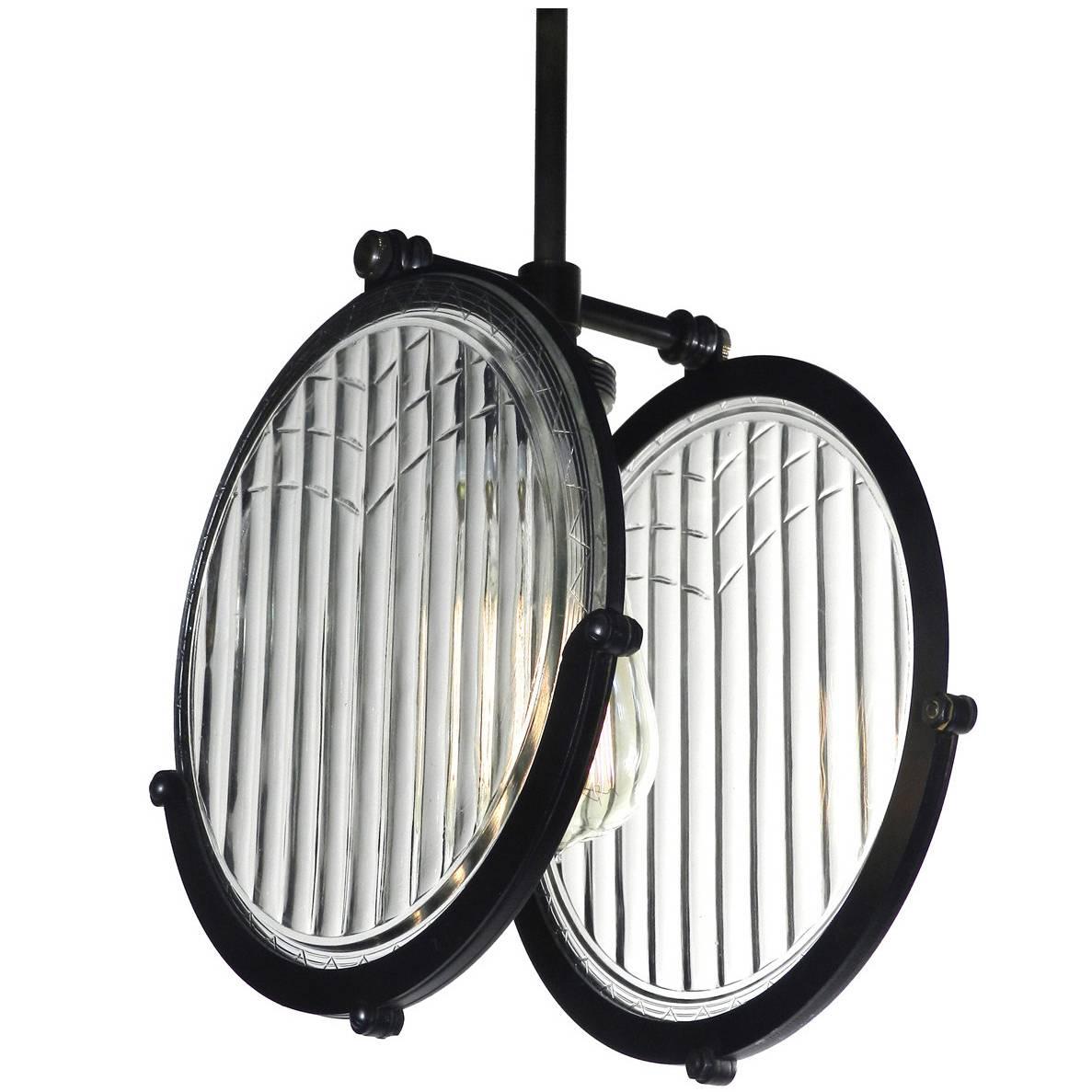1915 Automobile Double Lens Headlight Pendant