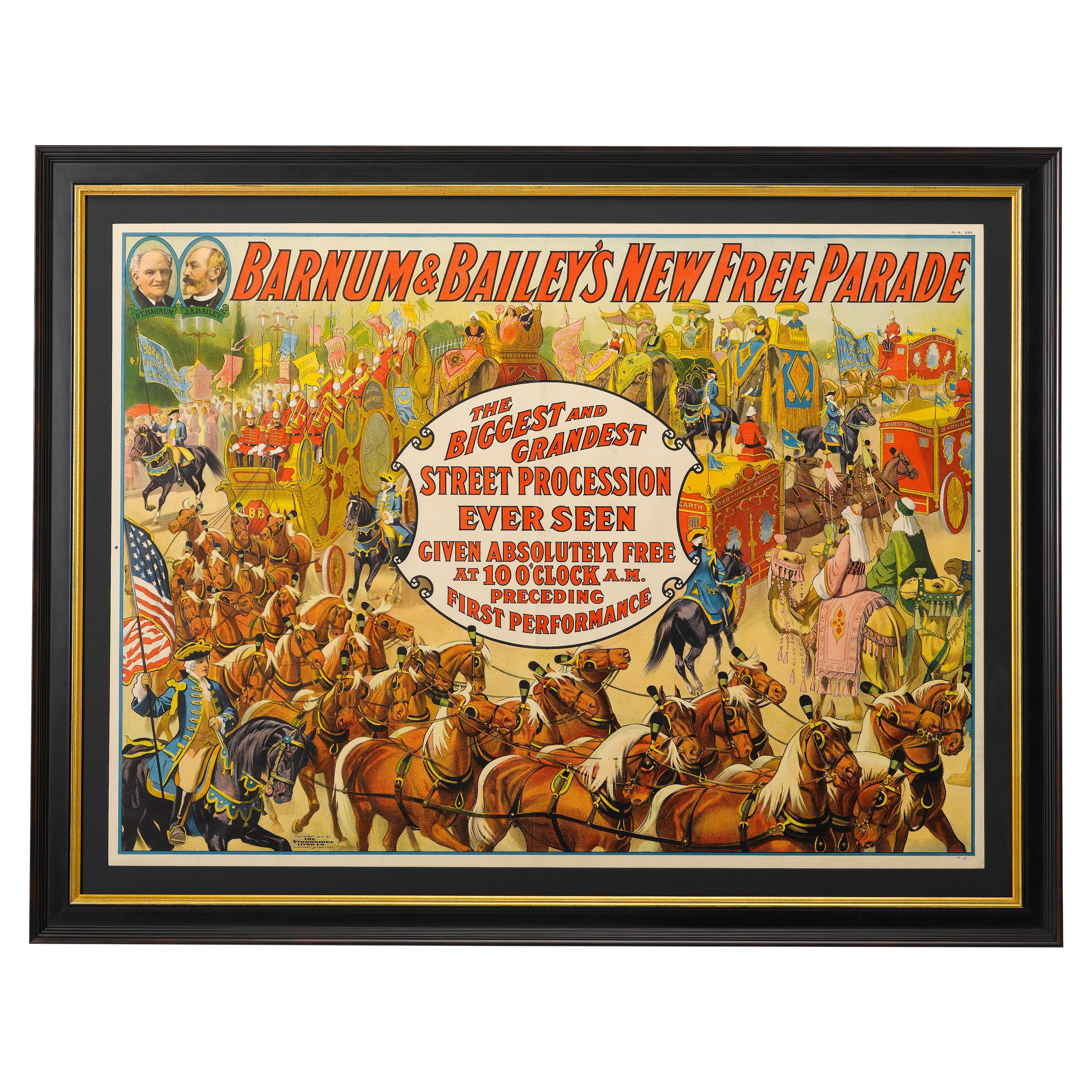 1915 Barnum & Bailey Antique Circus Poster