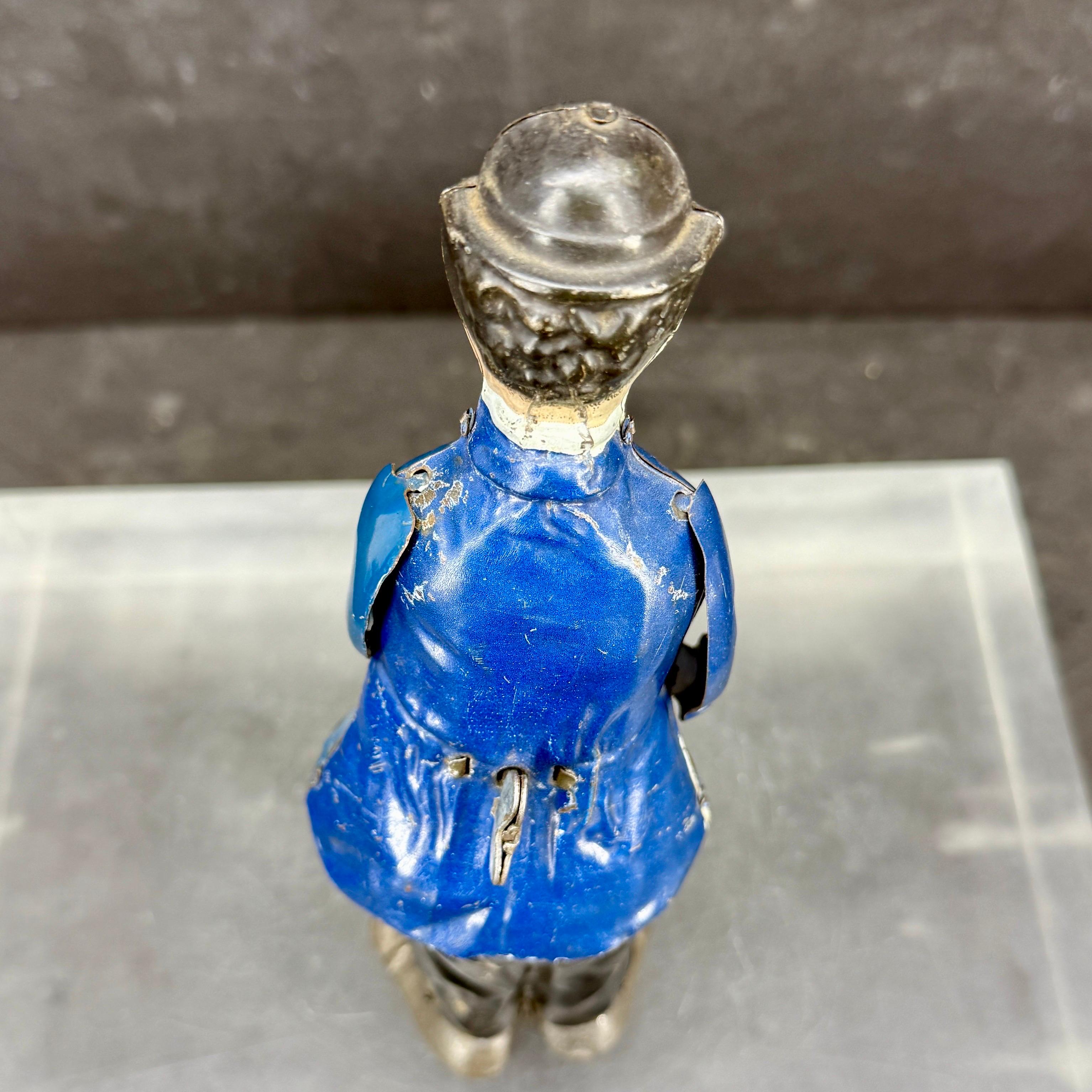 1915 I. A. B. Charlie Chaplin Litho en fer-blanc Figurine à remonter Jouet en vente 4