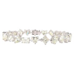 19.15 Carat Diamond Gold Bracelet