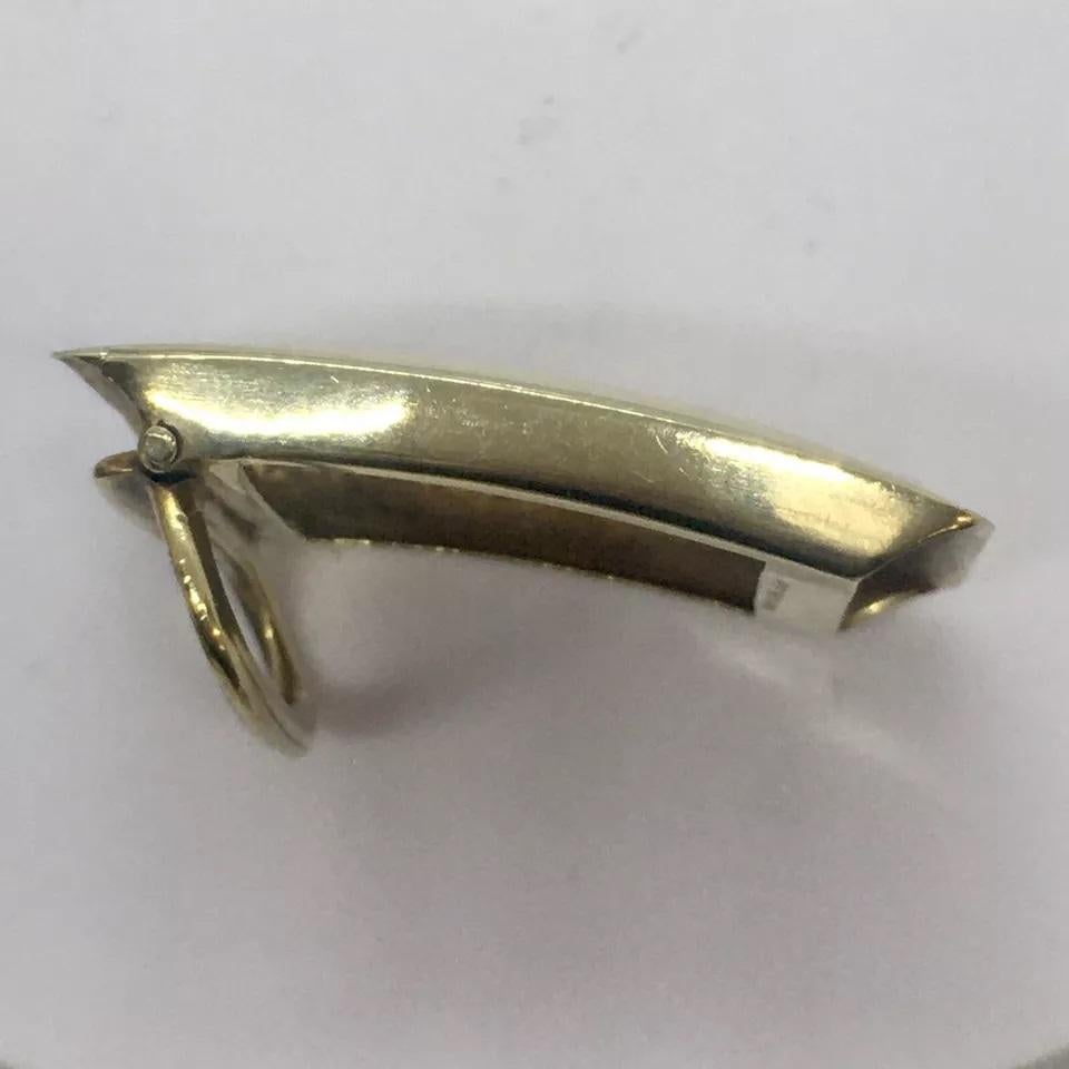 1915 Copyright 14k Yellow Solid Gold Belt Buckle Art Deco Era American 18.3 Gr For Sale 2