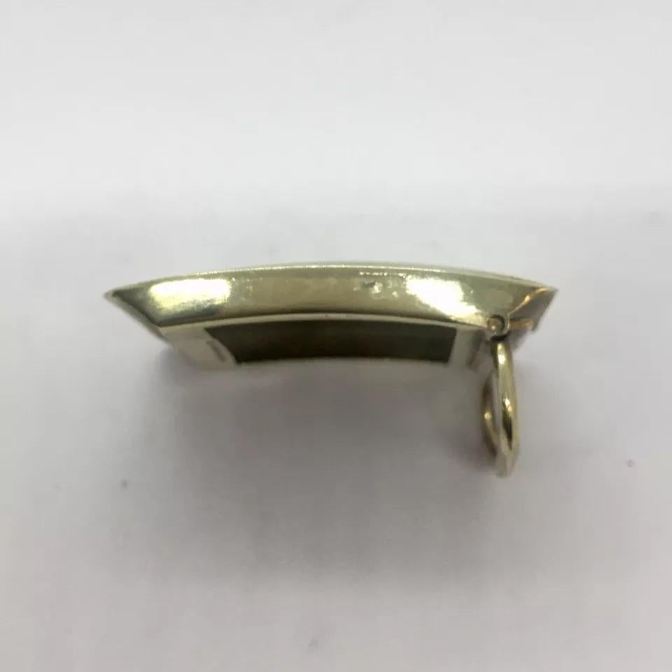 1915 Copyright 14k Yellow Solid Gold Belt Buckle Art Deco Era American 18.3 Gr For Sale 3
