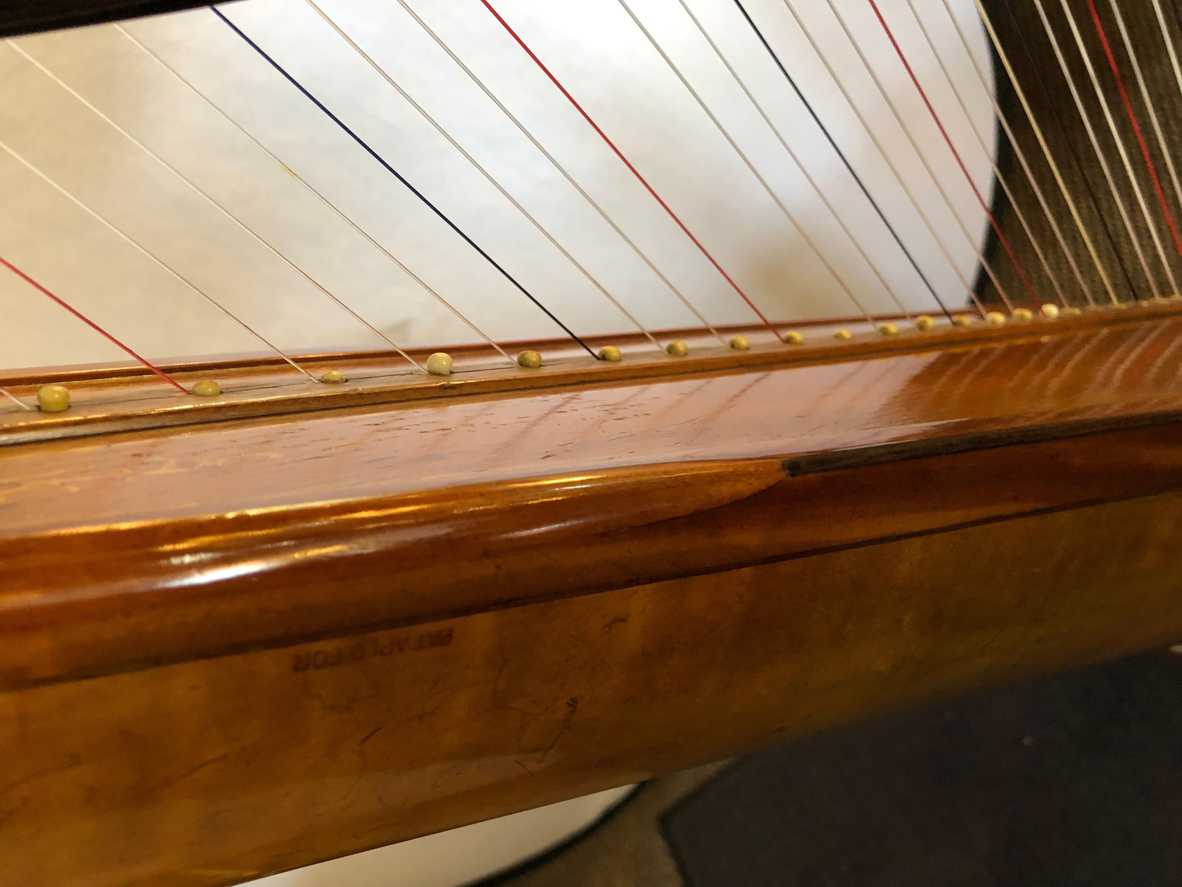 1915 Premium Style 23 Gold Lyon and Healy Concert Grand Harp 9