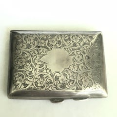 1915 Sterling Silber 3X 2,25X 1/2 Antike englische Schnupftabak- und Pillbox