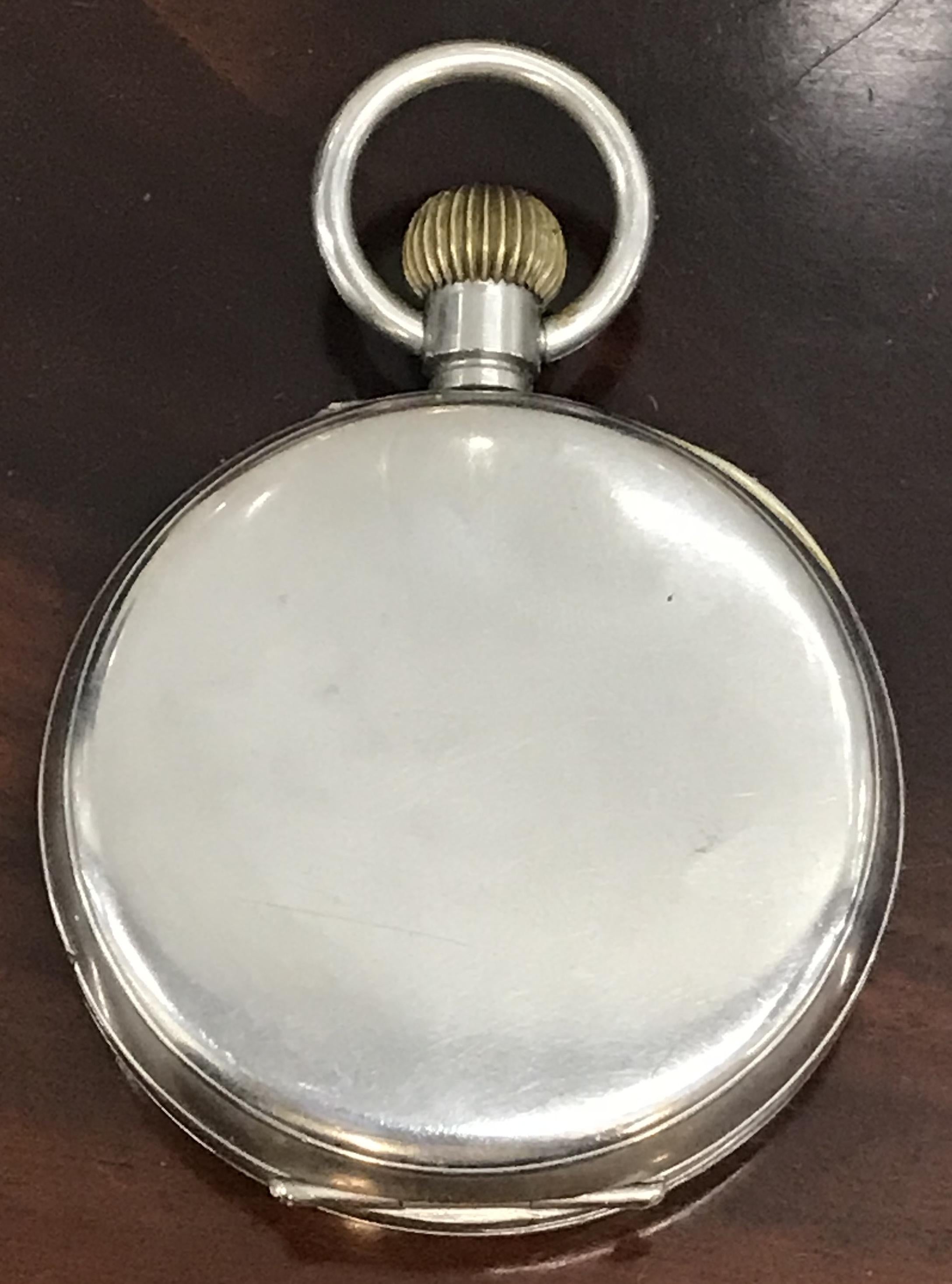 1915 Sterling Silver and Tortoise Shell Case Asprey London Goliath Pocket Watch 2