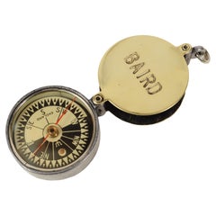 1915s, Brass Magnetic Pocket Nautical Compass Antique Marine Nautical Device