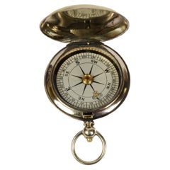 Used 1915s Pocket Brass Compass British Aviation Officers During The First World War