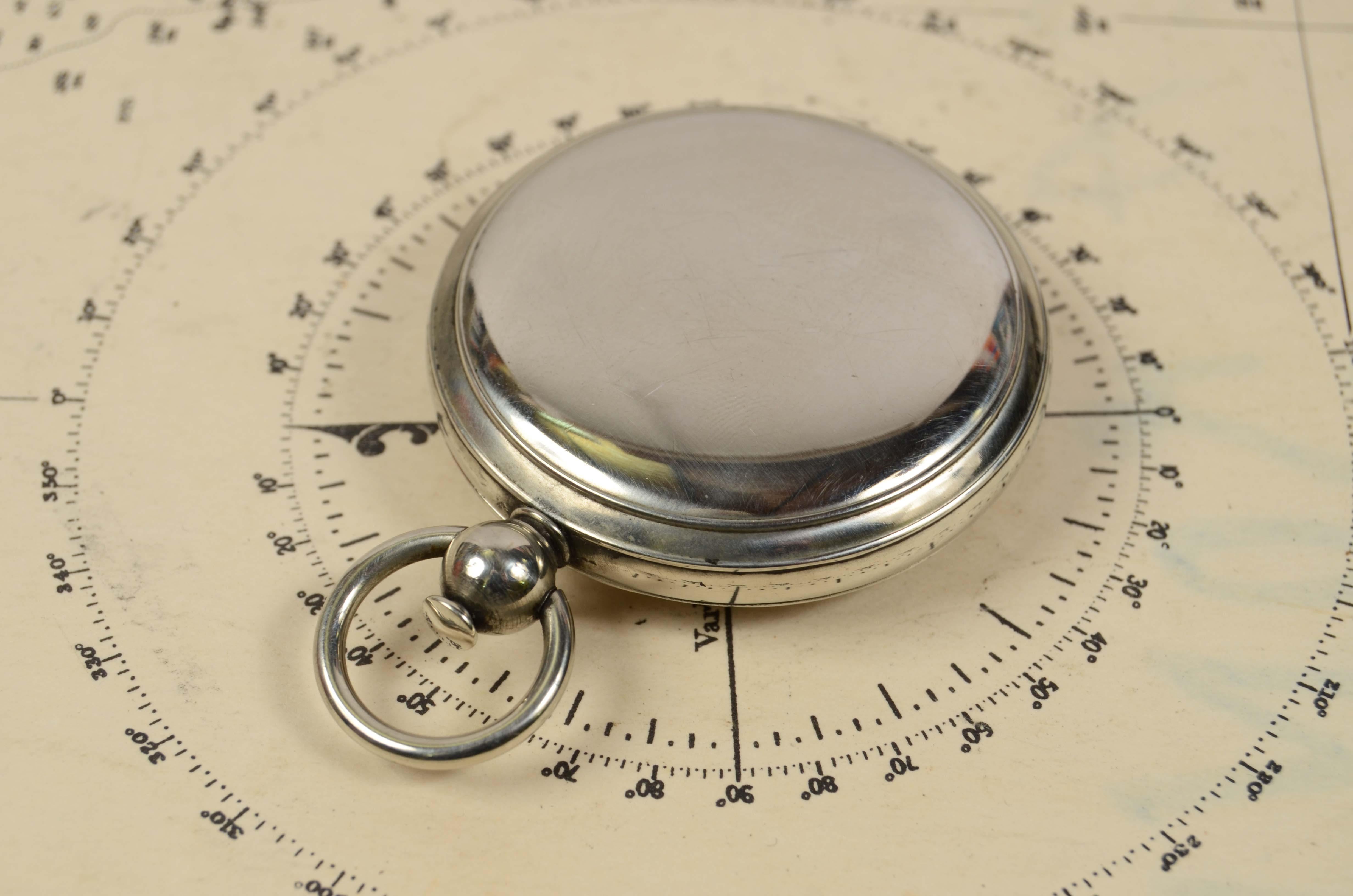1915s Small Pocket Brass Compass Ceebynite Short & Mason Taylor Rochester N.Y 3