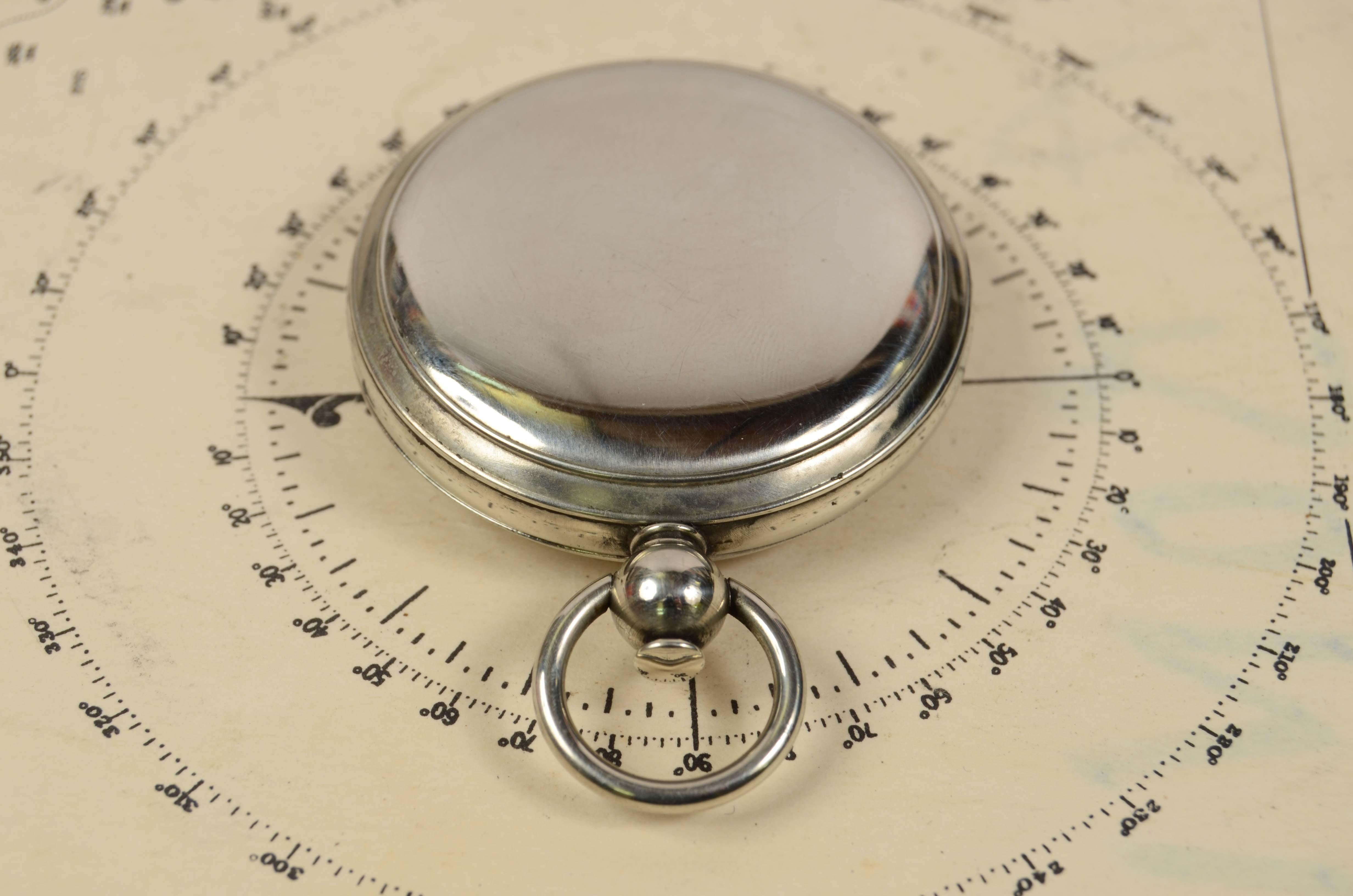 1915s Small Pocket Brass Compass Ceebynite Short & Mason Taylor Rochester N.Y 4