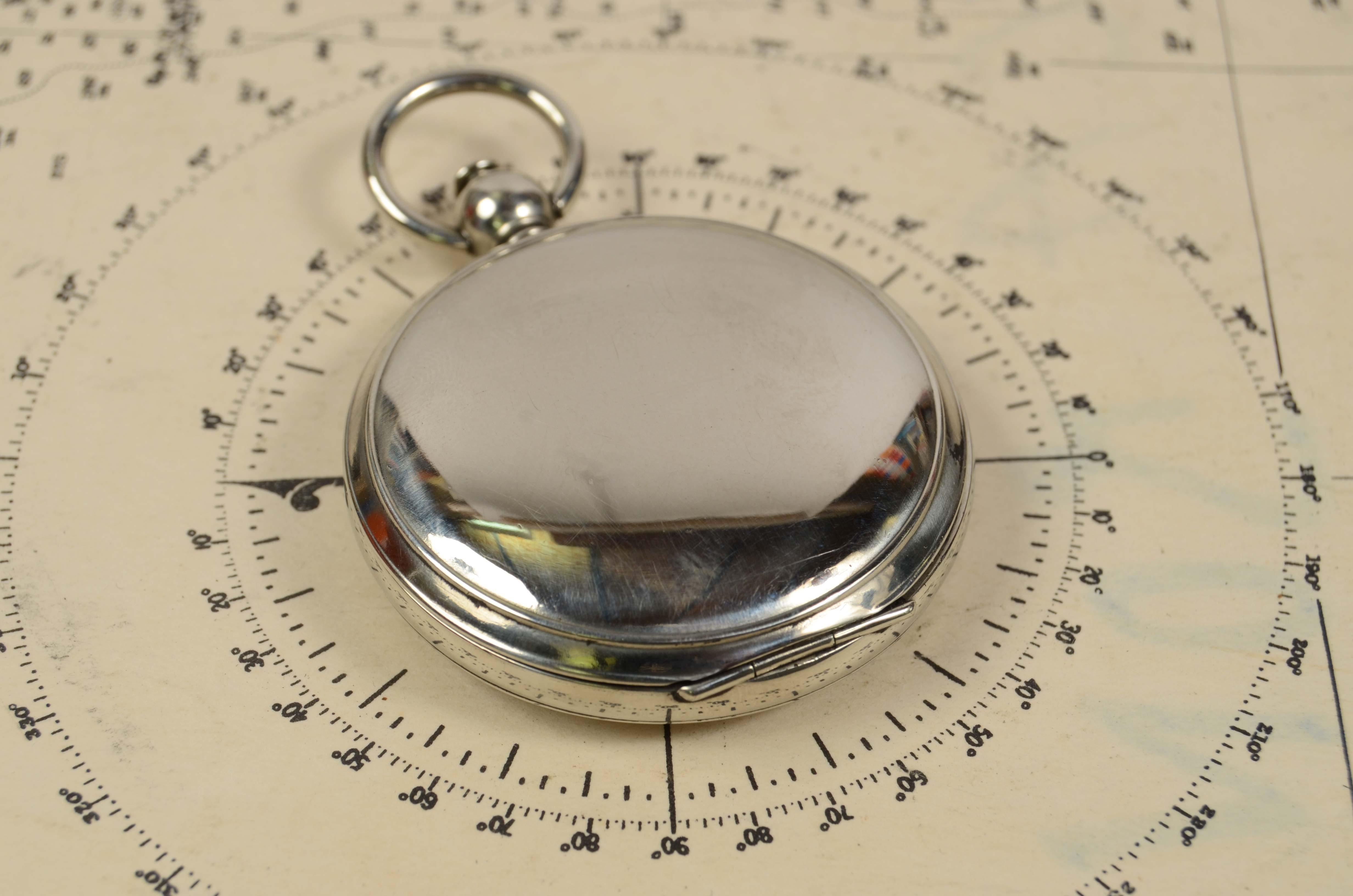 1915s Small Pocket Brass Compass Ceebynite Short & Mason Taylor Rochester N.Y 2