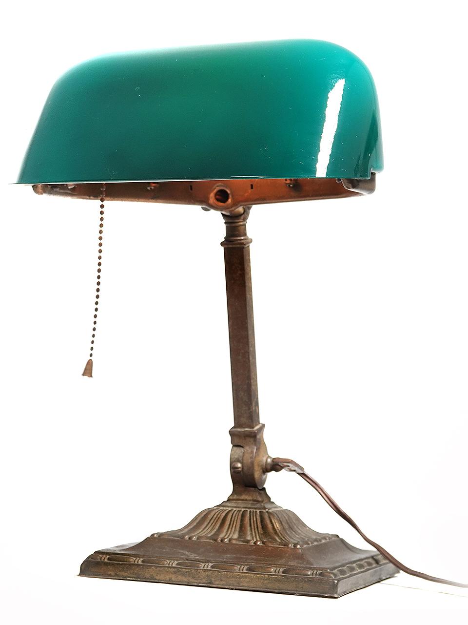 20th Century 1916 Emeralite Table Lamp