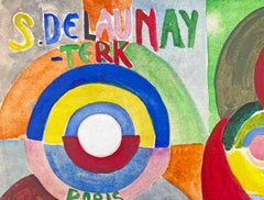 1916 Exhibition Catalogue Study by Sonia Delaunay for Stockholm Gallery
