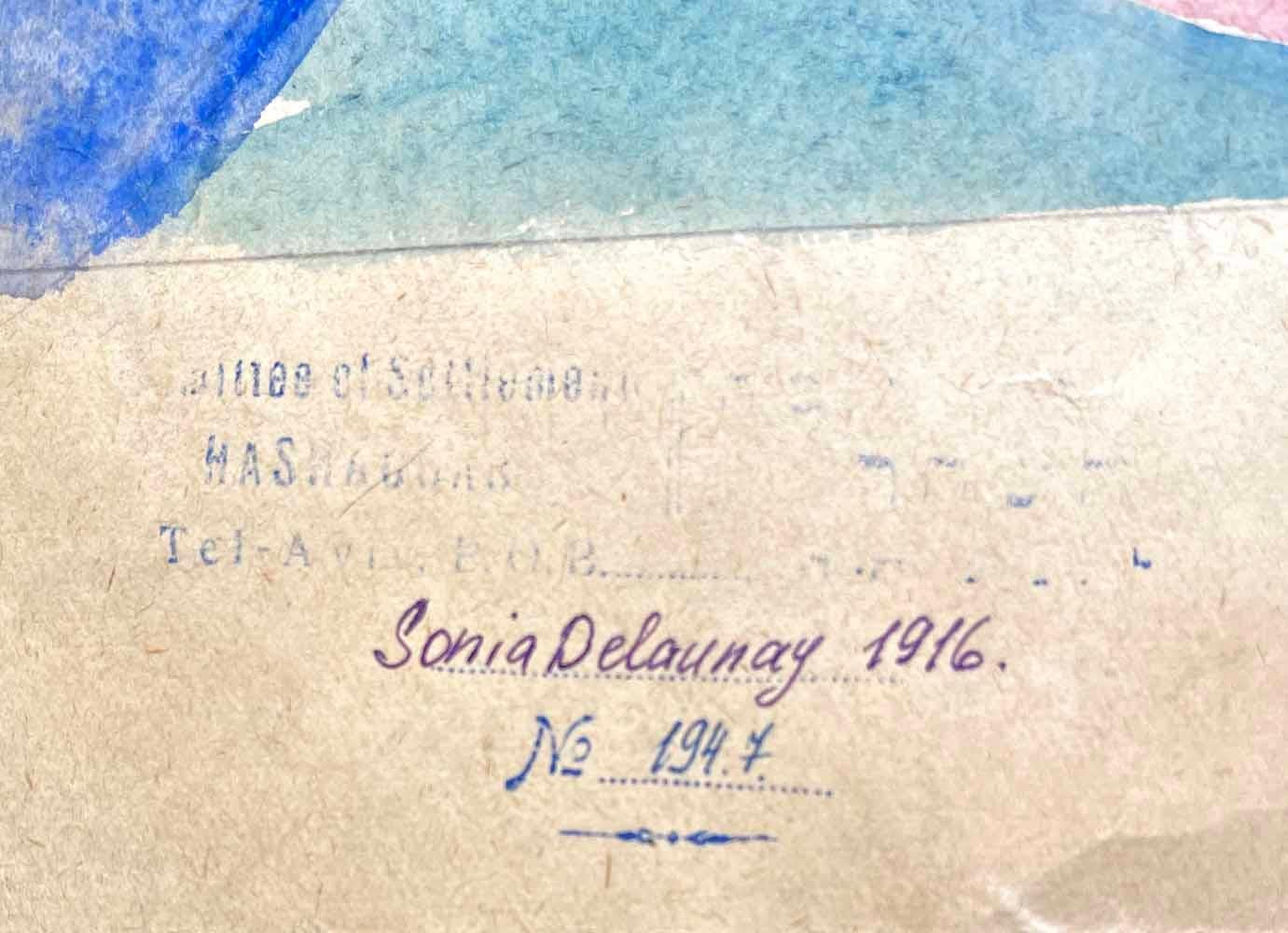 Peint Catalogue d'exposition de 1916 de Sonia Delaunay pour la galerie de Stockholm.  en vente