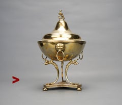 1916 Neo Classical Empire Bonbonniere Bonbon solid Gilt 830 Silver / 280 gr