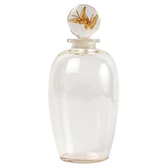 1916 René Lalique Perfume Bottle L
anneau Merveilleux Glass Sepia Patina Arys