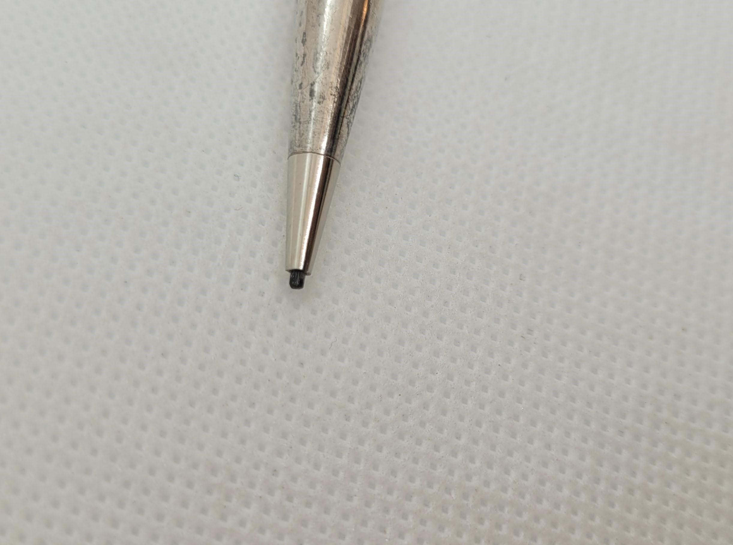 Women's or Men's 1916 Sterling Silver Wahl Eversharp Pencil, Handengraved, 5.25 In, 20.5 Gr, Rare