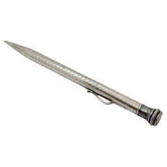 Antique 1916 Sterling Silver Wahl Eversharp Pencil, Handengraved, 5.25 In, 20.5 Gr, Rare