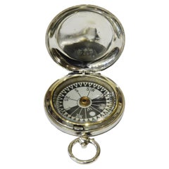 1916s Pocket Magnetic Compass for the Raf Officers Antique Surveyor Measurement
