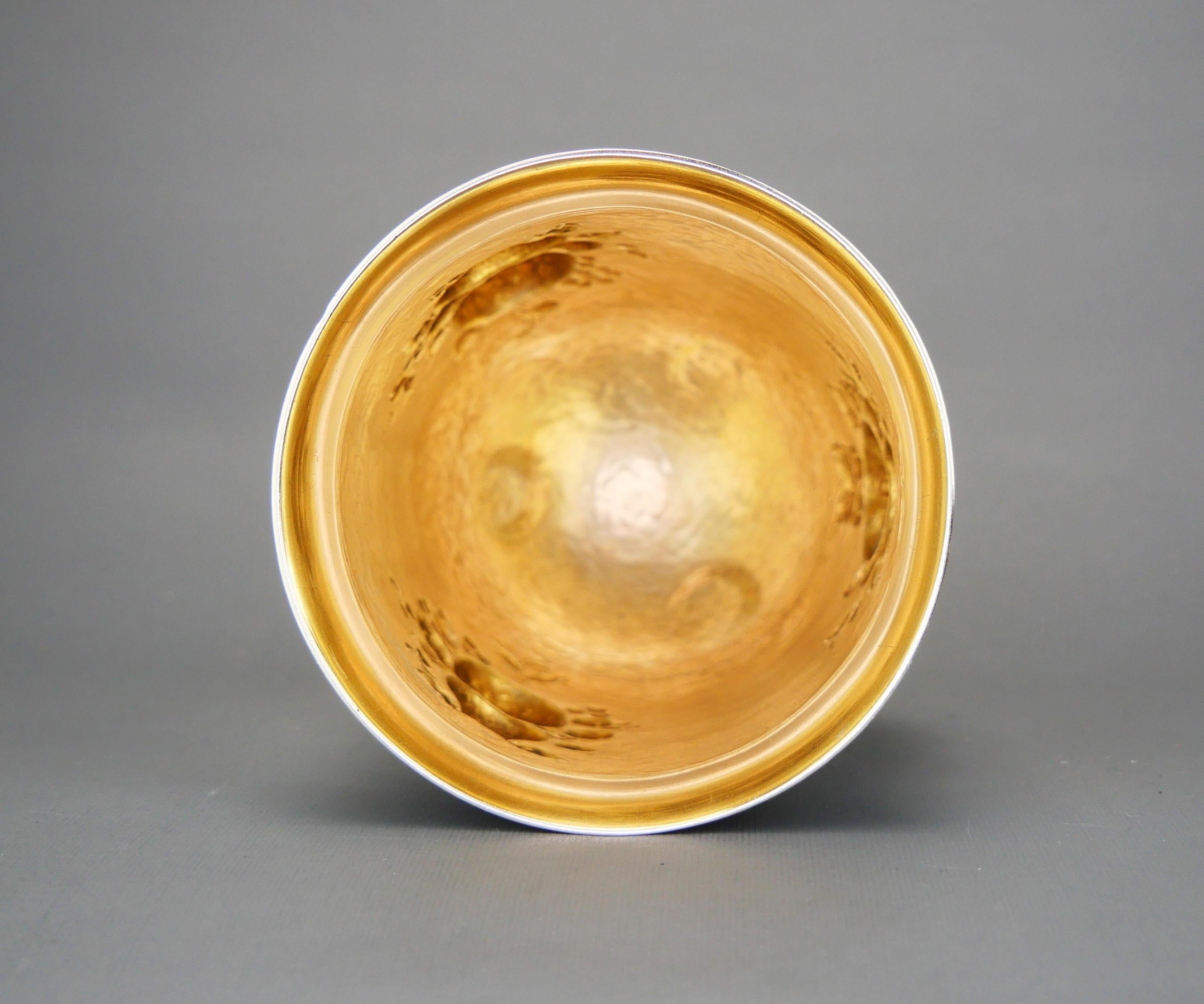 Coppa del 1918 in oro massiccio 830 Argento / 137 gr. in vendita 3