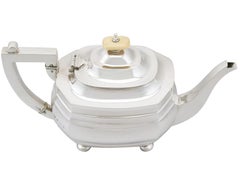 Englische Teekanne aus Sterlingsilber von George V. von S. Blanckensee & Sons Ltd, 1917