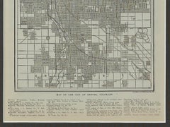1917 "Map of the City of Denver, Colorado" by L. L. Poates Eng, Co.