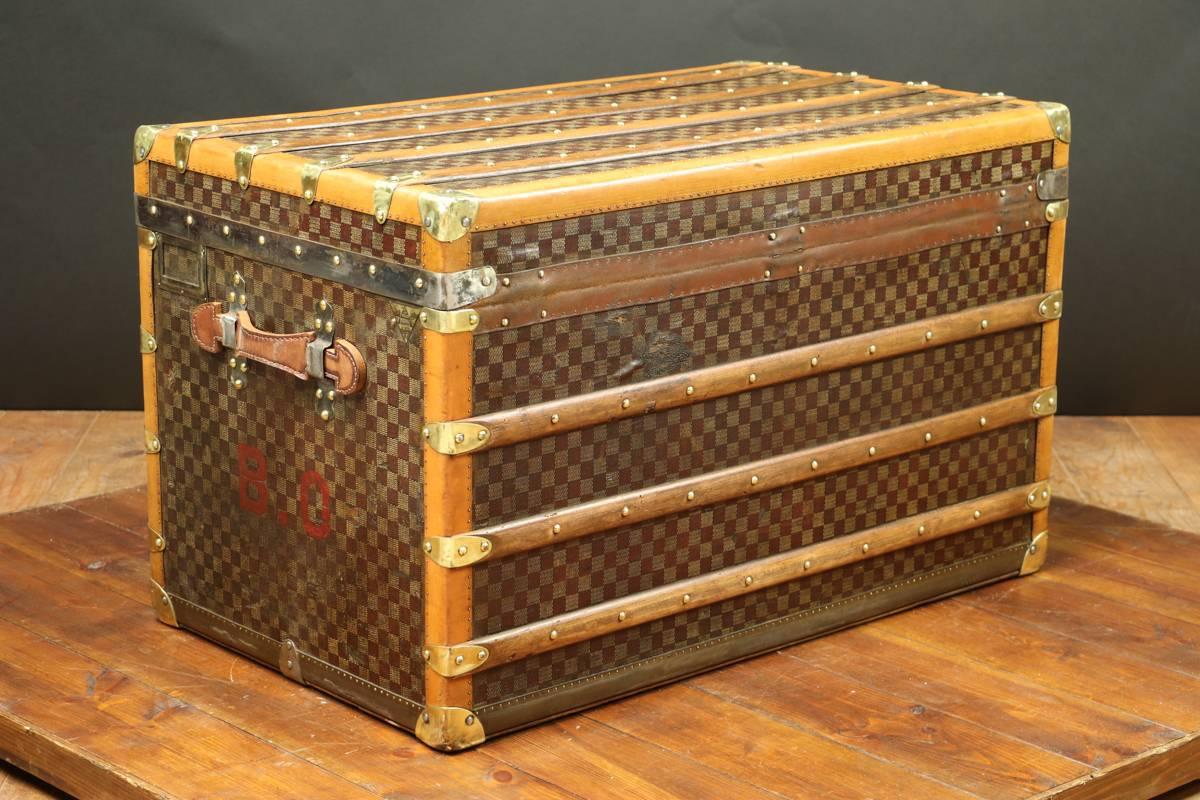 Early 20th Century 1917, Moynat Steamer Trunk For Sale