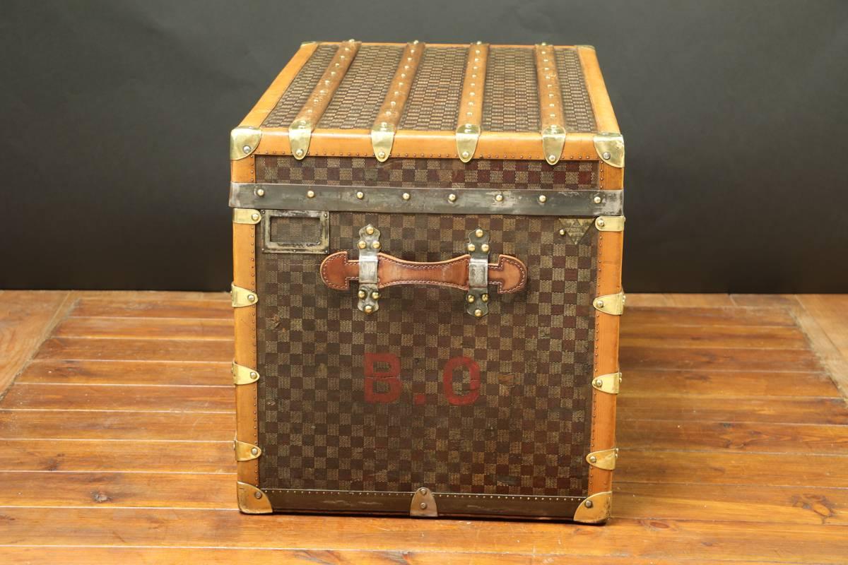 Brass 1917, Moynat Steamer Trunk For Sale