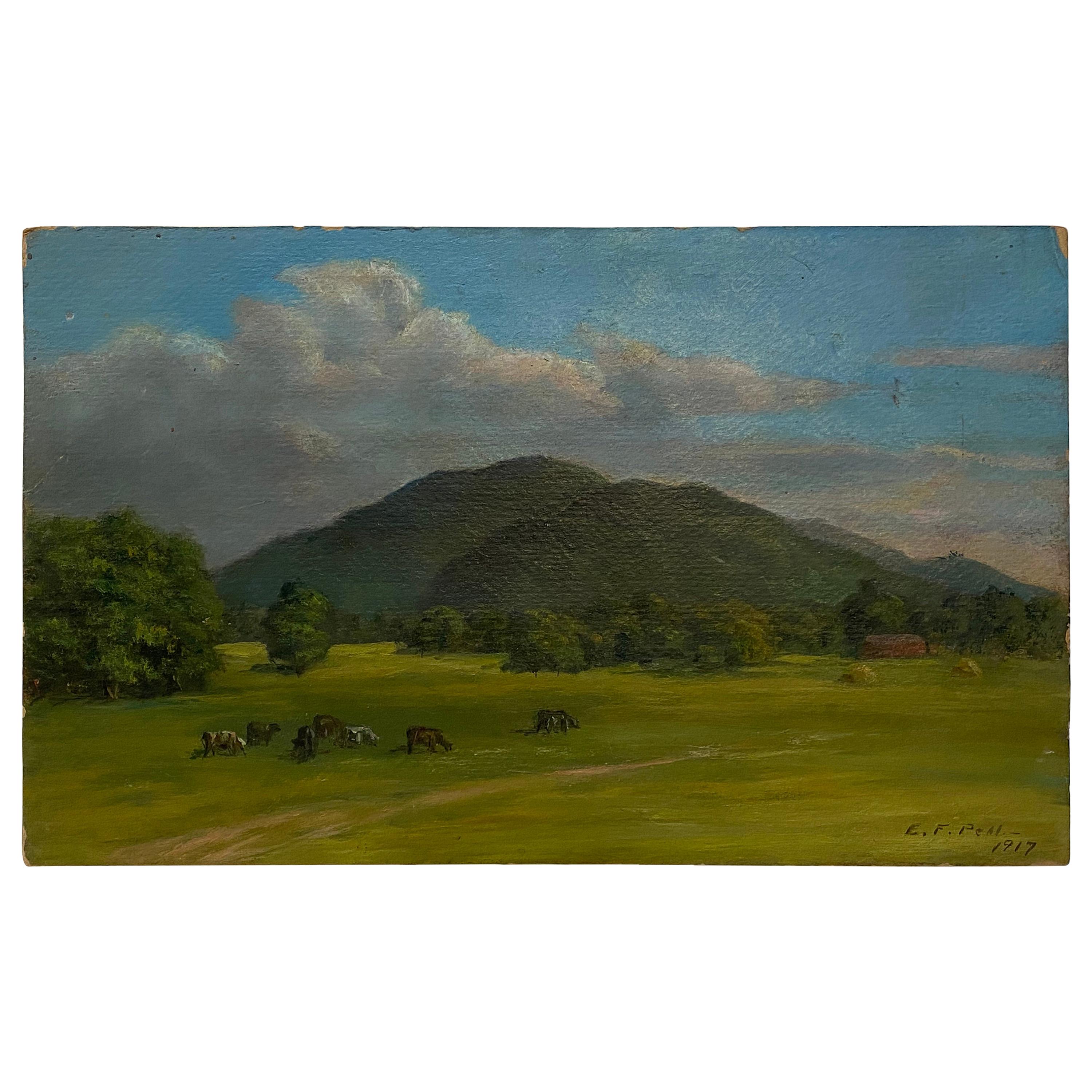 1917 Painting of Mt. Beacon from Fishkill