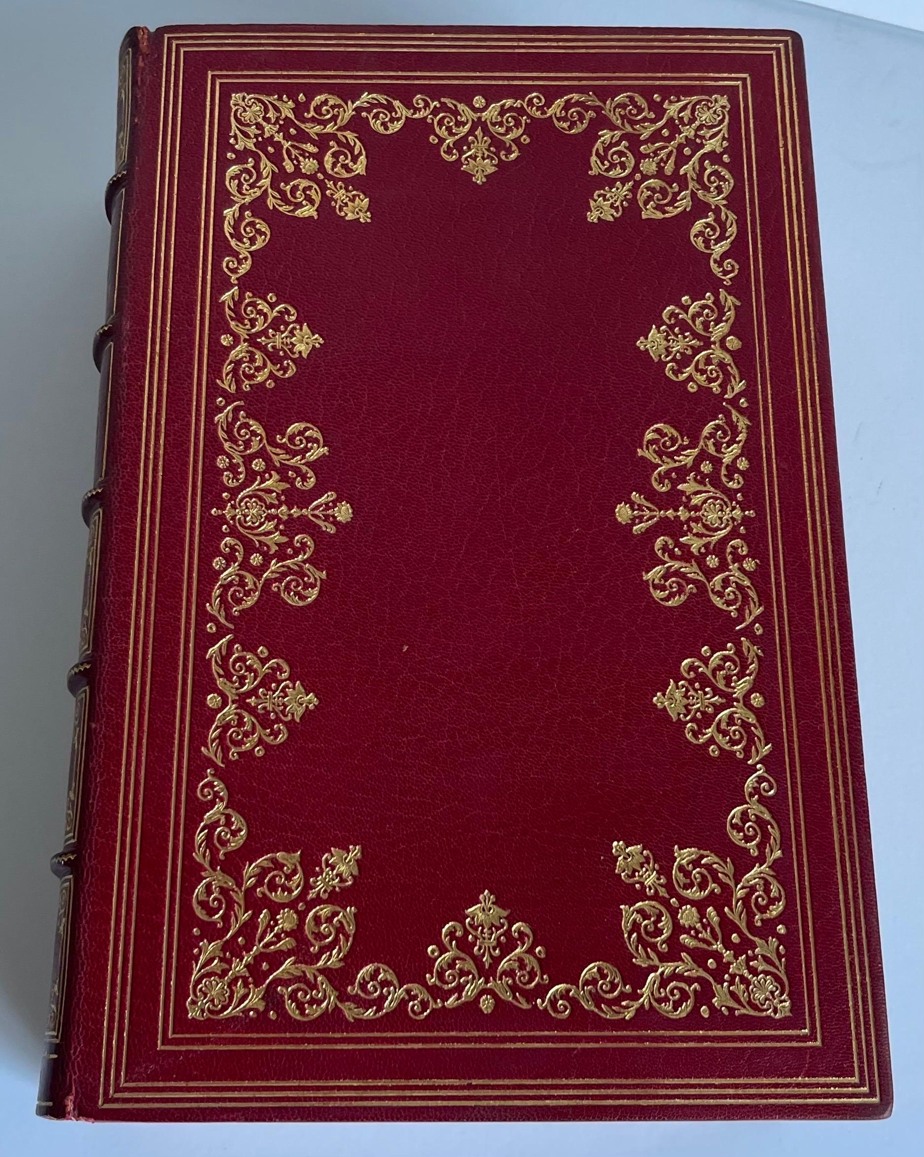 American 1917 The Life of Marie Antoinette Leather Bound Books, Set of 2