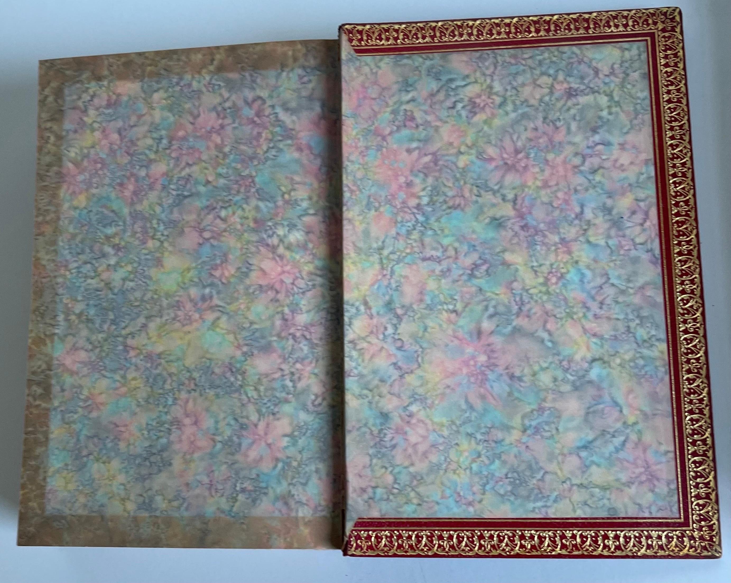 1917 The Life of Marie Antoinette Leather Bound Books, Set of 2 3