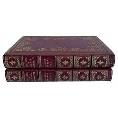 1917 The Life of Marie Antoinette Leather Bound Books, Set of 2