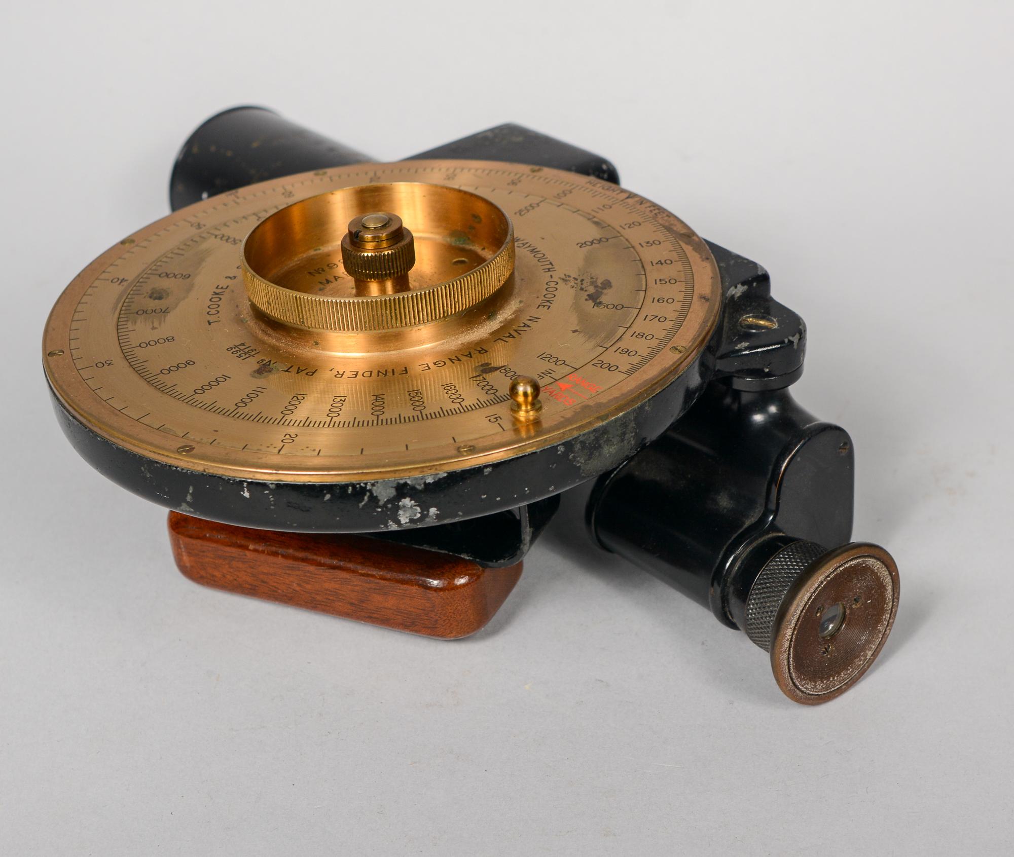 English 1917 Waymouth Cooke Naval Rangefinder Sextant For Sale